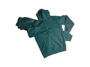Green Hooded Jogging Suit